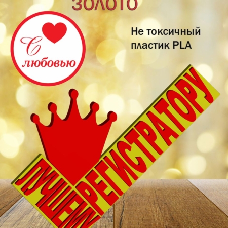 Стелла 3D лучшему регистратору ЗОЛОТО