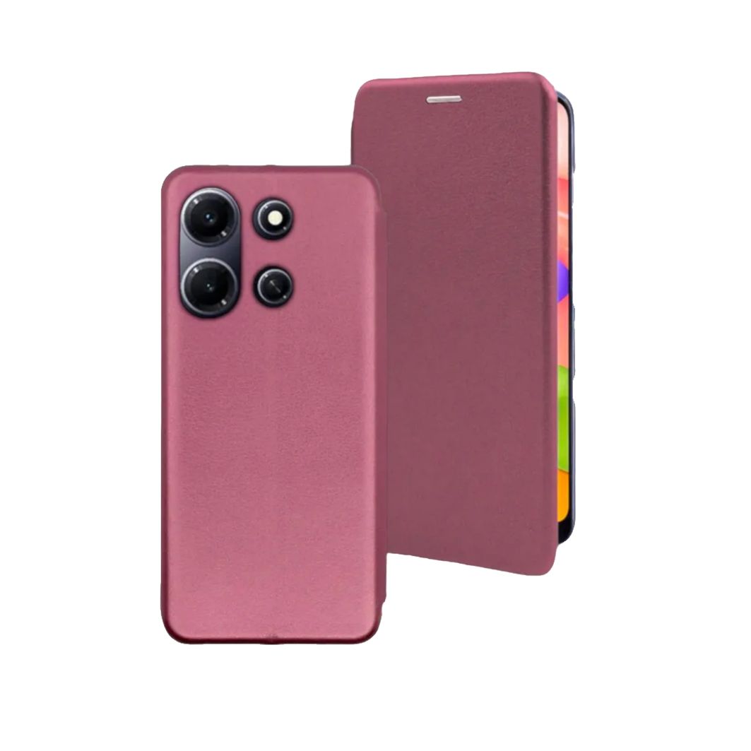 Чехол книжка для Infinix Note 30i (X6716) (6.66"), бордовый