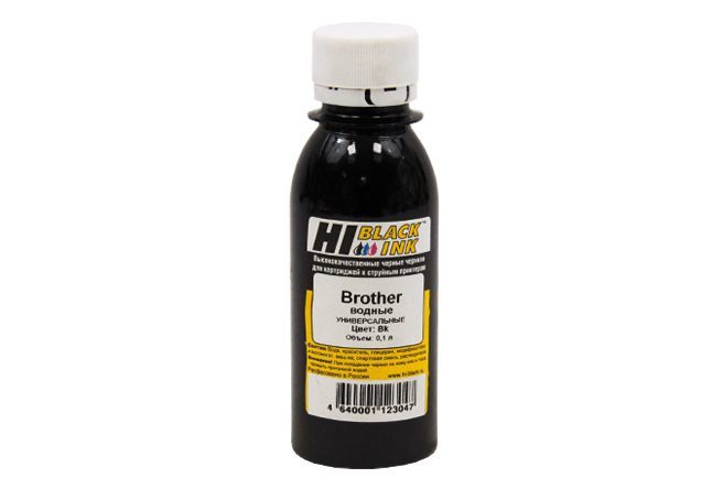 Комплект чернил Hi-Black Универсальные для Brother (Тип B), B,C,M,Y, 0,1 л.