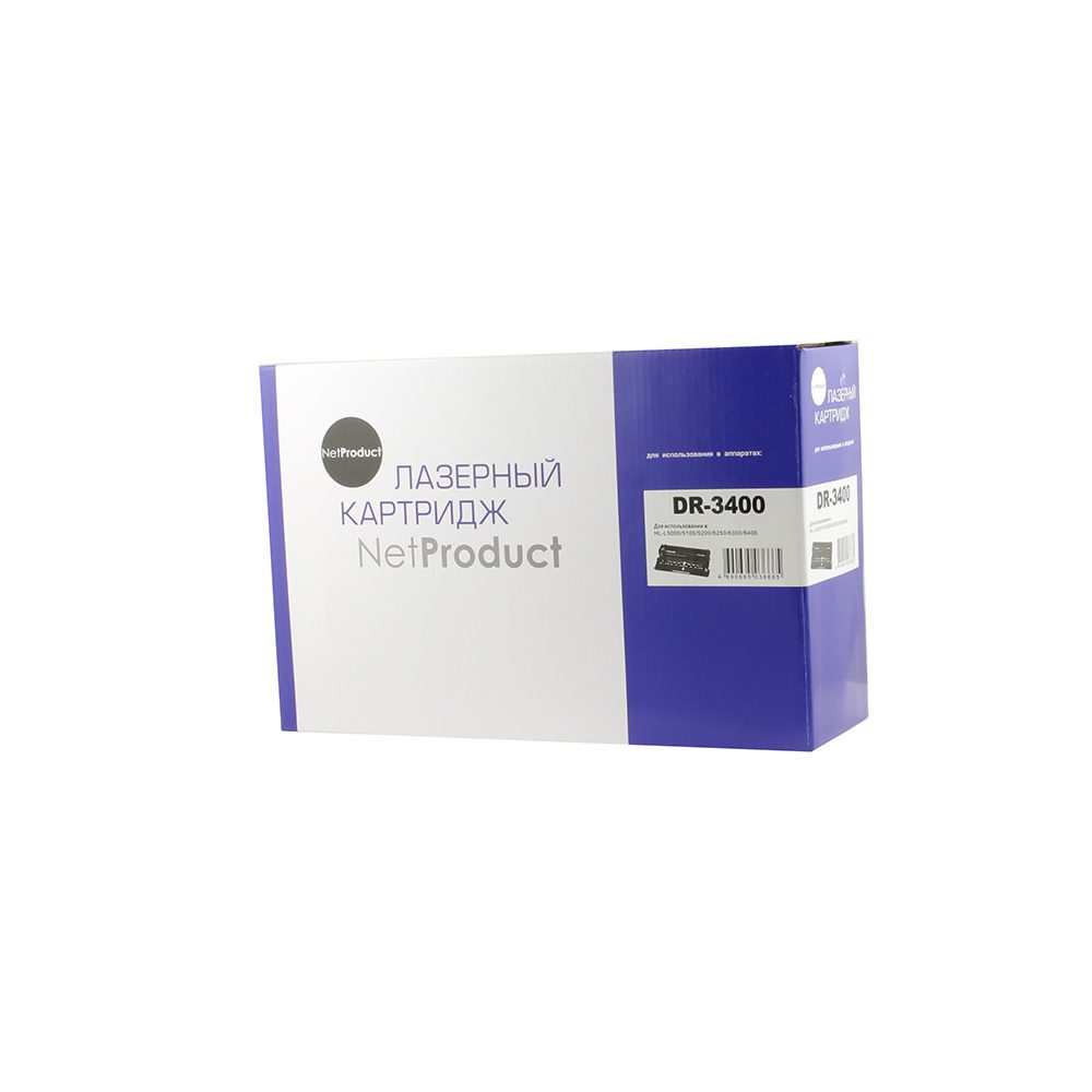 Драм картридж NetProduct (N-DR3400) для Brother HL-L5000/5100/5200/6250/6300/6400, 30К