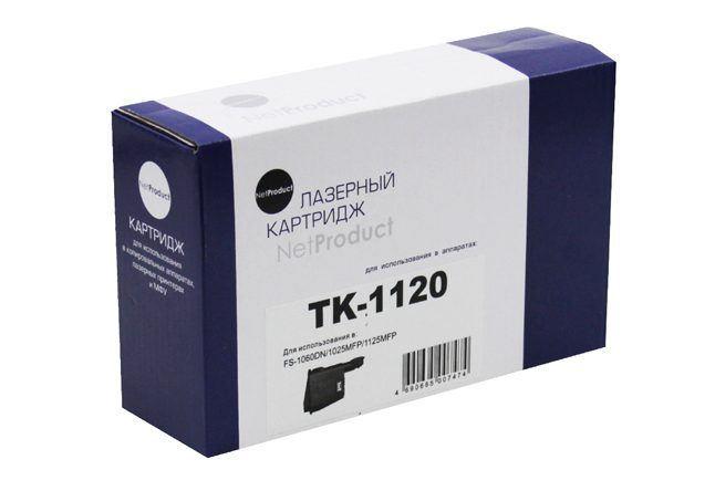 Тонер-картридж NetProduct (N-TK-1120) для Kyocera FS-1060DN/1025MFP/1125MFP, 3K