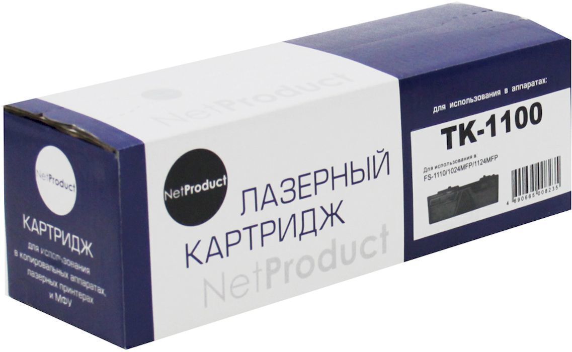 Тонер-картридж NetProduct (N-TK-1100) для Kyocera FS-1024MFP/1124MF/1110, 2,1K